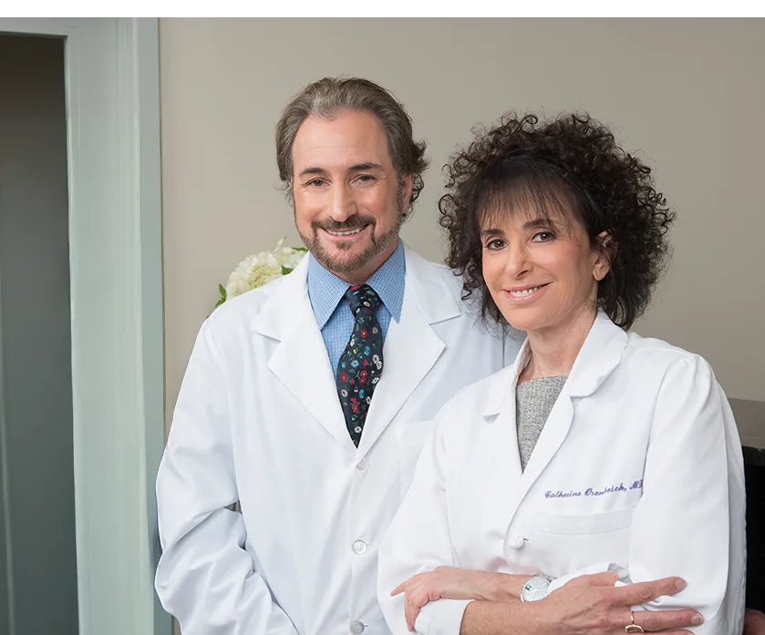 Dr. David Orentreich and Dr. Catherine Orentreich. Clinique guiding dermatologists.